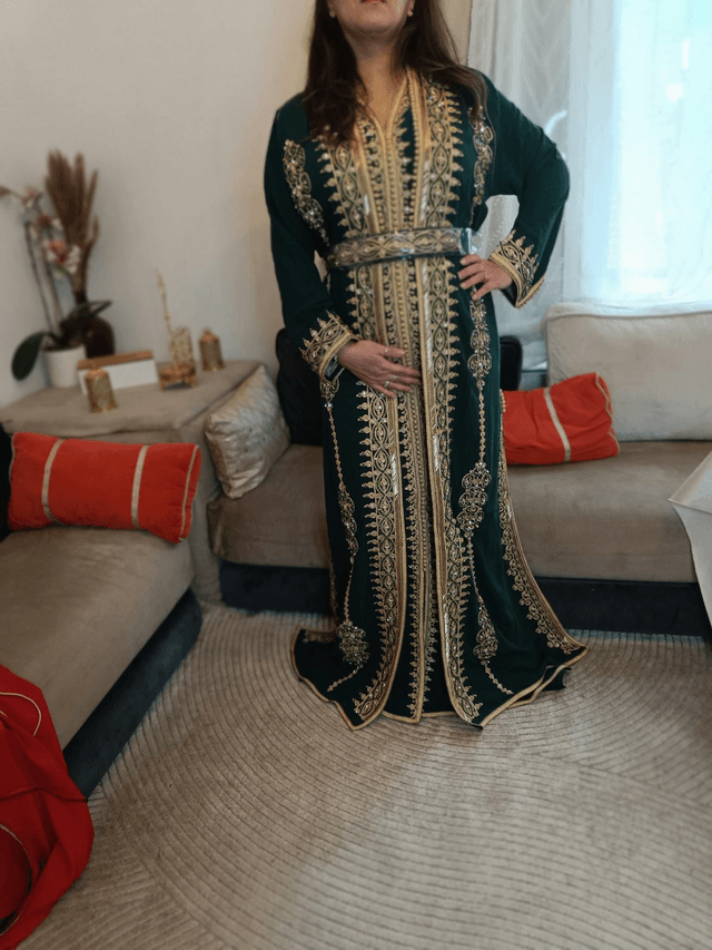Caftan / takchita crêpe de soie 