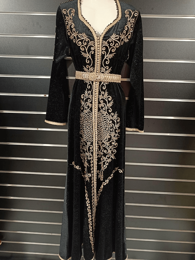 Caftan velour noir 