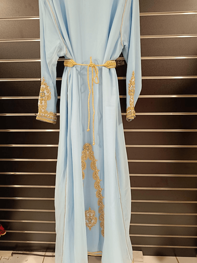 Takchita bleu grande taille 