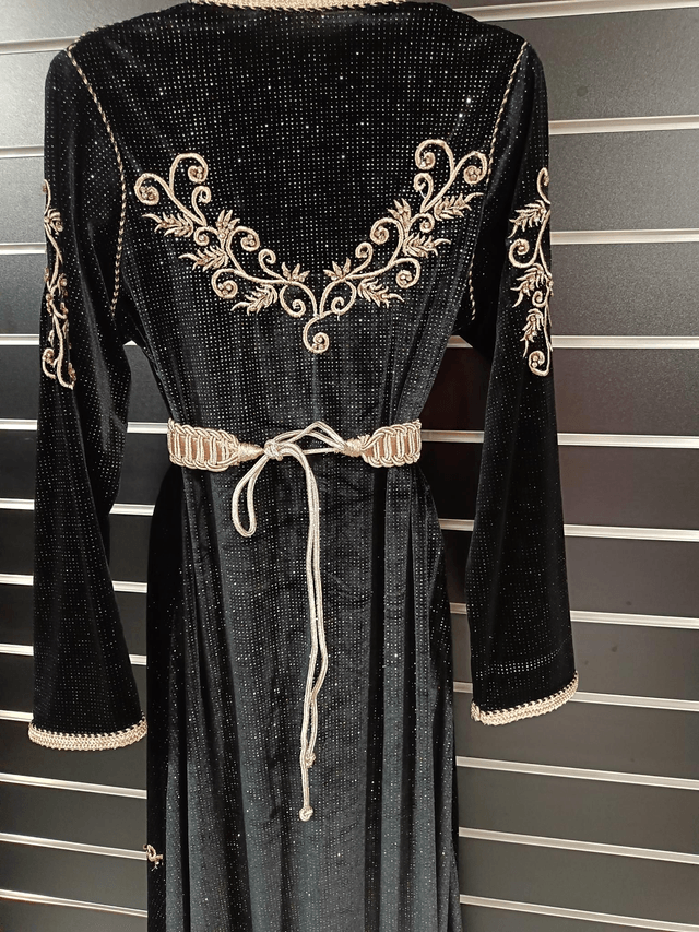 Caftan velour noir 