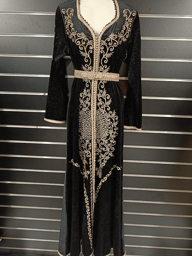 Caftan velour noir 